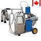 (ca Warehouse) Electric Milking Machine Farm Cow+ Bucket Vacuum Piston Pump Ce