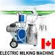 Canada Local Electric Milking Machine For Farm Cows With Bucket Vacuum Pump 25l