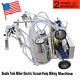 Ce! Electric Vacuum Pump Milking Machine For Farm Cows Double Tank Easy Move