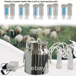 CJWDZ Milking Machine for Goats Cows, Pulsation Vacuum Pump Milker, Milking Supp