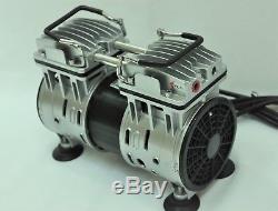 Controlled Twin Piston Oil-less Vacuum Pump 6CFM CowithGoat Milker Pulsator Hookup
