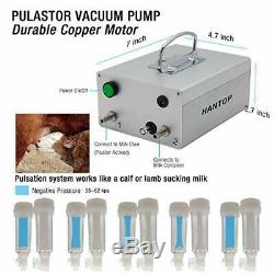 Cow Goat Milking Machine, Pulsation Vacuum Pump Milker, Automatic Portable Live
