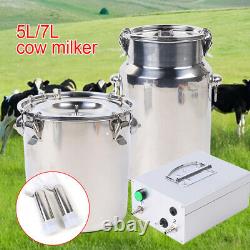 Cow Milker Electric Milking Machine Stainless Cows Vacuum Impulse Pump Milker