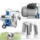 Cow Milker Electric Piston Milking Machine For Cows Farm 25l Bucket 0.55kw Usa