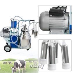 Cow Milker Electric Piston Milking Machine For Cows Farm 25L Bucket USA STOCK