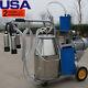 Cow Milker Electric Piston Milking Machine For Farm Cows 25l Bucket Warranty &