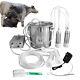 Cow Milker Machine 5l Adjustable Pulsating Vacuum Pump Automatic Stunning