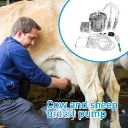 Cow Milker Machine 9L Adjustable Pulsating Vacuum Pump Automatic stunning