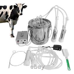 Cow Milker Machine 9L Adjustable Pulsating Vacuum Pump Automatic stunning