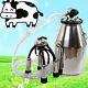 Cow Milker Portable Milking Machine Barrel 304 Stainless Steel Bucket Cattle 25l
