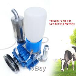 Cow Milking Machine 1440 r/min Portable Vacuum Pump Bucket Tank Barrel 250 L/min