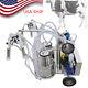 Cow Milking Machine Electric Milker Cows Double Buckets Vacuum Pump Stainless Us