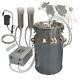 Cow Milking Machine, Hantop Automatic Pulsating Vacuum Pump Milker 7l Bucket