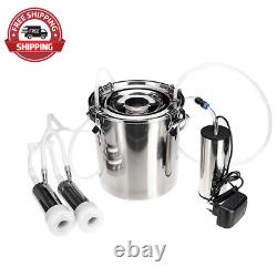 Cow Milking Machine Portable Electric Cow Milker Milking Machine with 2 Teat Cup