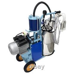 Cow and Goat Piston Milking Machine 110V 25L Electric Mobile Milking Machine