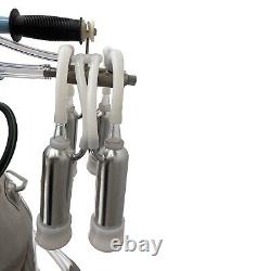 Cow and Goat Piston Milking Machine 110V 25L Electric Mobile Milking Machine