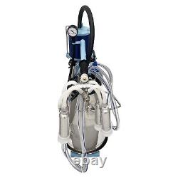 Cow and Goat Piston Milking Machine 110V 25L Electric Mobile Milking Machine