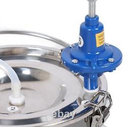 Cows Milking Machine With 6L Stainless Steel Bucket Silicone Hose US Plug