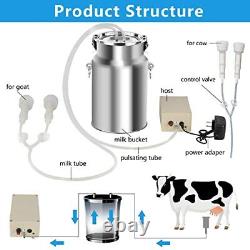 DIYAREA Goat Milking Machine2 in 1 Milk Machine for Cows & GoatsElectric Vacu