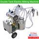 Double Tank Electric Milking Machine Milker Vacuum Pump For Farm Cow Milk 750w