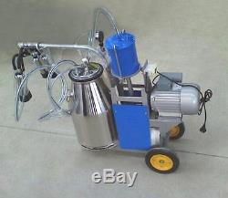 Electric Cow Milking Machine Dairy Farm Milker Portable Milking Machine 110V