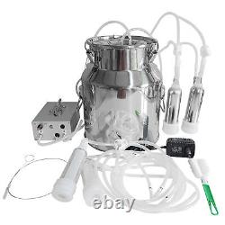 Electric Cow Milking Machine Goat Milker Equipment 14L Bucket For Cow