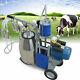 Electric Milker Goat Cow Milking Machine Stainless Steel With Bucket 25l Portable