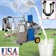Electric Milker Milking Machine Piston Vaccum Pump Single Barrel Bucket 25l Cows