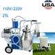 Electric Milking Equipment Machine For Farm Cows Withbucket Pump Vacuum Milker