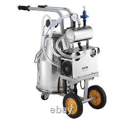 Electric Milking Machine 10 Cows 6.6 Gal /25L/304 Stainless Steel + Cups & Tubes