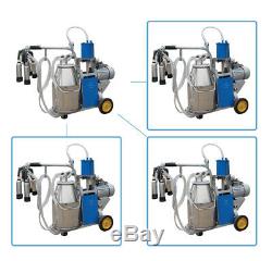 Electric Milking Machine 25L Bucket Milker For Dairy Farm Cows Cattle