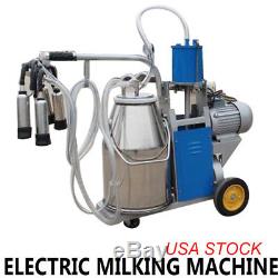 Electric Milking Machine 25L Bucket Milker For Dairy Farm Goats Cows By Fedex