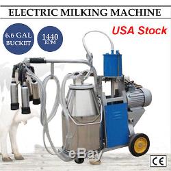 Electric Milking Machine Cows Milker Piston Pump Dairy Equipment Brand New