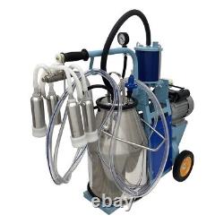 Electric Milking Machine Electric 25L Cow Goat Piston Farm Milker Machine 110V