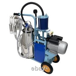 Electric Milking Machine Electric 25L Cow Goat Piston Farm Milker Machine 110V