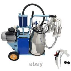 Electric Milking Machine Electric 25L Cow Goat Piston Farm Milker Machine 110V