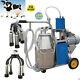 Electric Milking Machine Farm Cow Bucket Vacuum Piston Pump Fastship Ce Iso