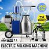 Electric Milking Machine Farm Cows Withbucket 25l 550w Milker 304 Stainless Steel