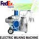 Electric Milking Machine For Farm Cow Bucket 25l Ss Piston Pump Vacuum 64/min