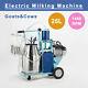 Electric Milking Machine For Farm Cows 25l Bucket 304stainless Steel Vacuum Pump