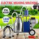 Electric Milking Machine For Farm Cows Withbucket 0.04-0.05mpa Piston 2 Plug