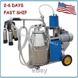 Electric Milking Machine For Farm Cows WithBucket Piston 0.04-0.05Mpa HOT