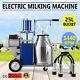 Electric Milking Machine For Farm Cows Withbucket Vacuum Pump Milker 25l 1440rpm