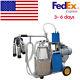 Electric Milking Machine For Cows +25l Bucket Stainless Automatic Vacuum Pump