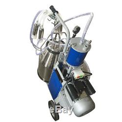 Electric Milking Machine For farm Cows Bucket 2Plug 25L 304 Stainless Steel A+