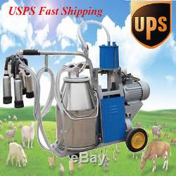 Electric Milking Machine For farm Cows Bucket 304 Stainless Steel Bucket