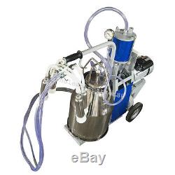 Electric Milking Machine For farm cow With Bucket Automatic Vacuum Pump From US/CA