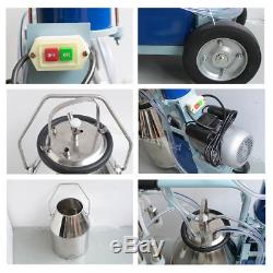 Electric Milking Machine For form Cows Bucket 110/220V Stainless Steel Bucket ig