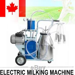Electric Milking Machine Milker Auto For Farm Cows Vacumm Piston Pump 25L Auto a