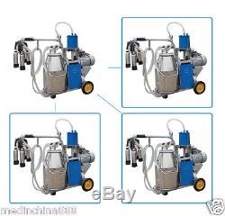 Electric Milking Machine Milker For farm Cows 25L Bucket 110V/220V 64/min